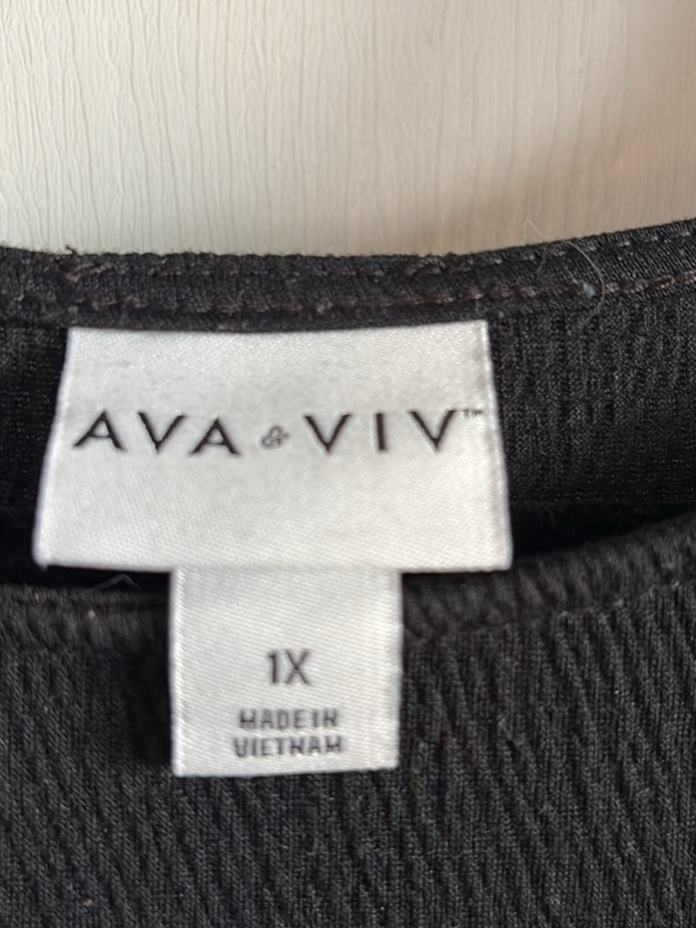 Ava & Viv Black Knit Top - Picture 3 of 3